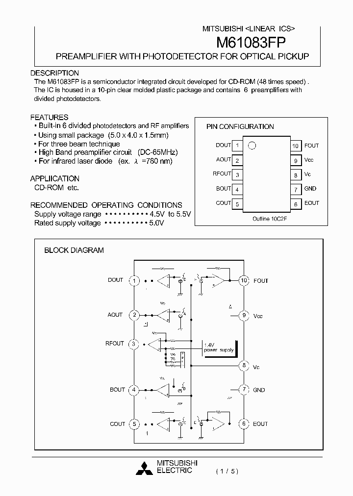 M61083FP_308603.PDF Datasheet