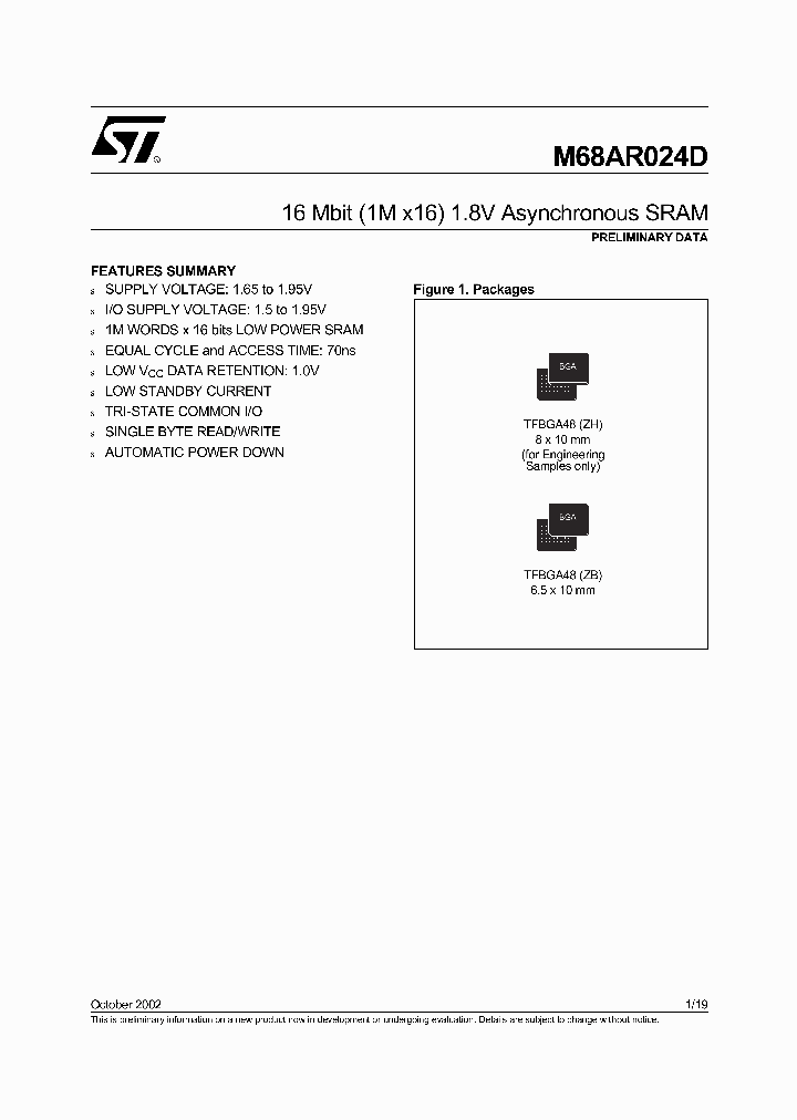 M68AR016DN70ZB1T_39610.PDF Datasheet