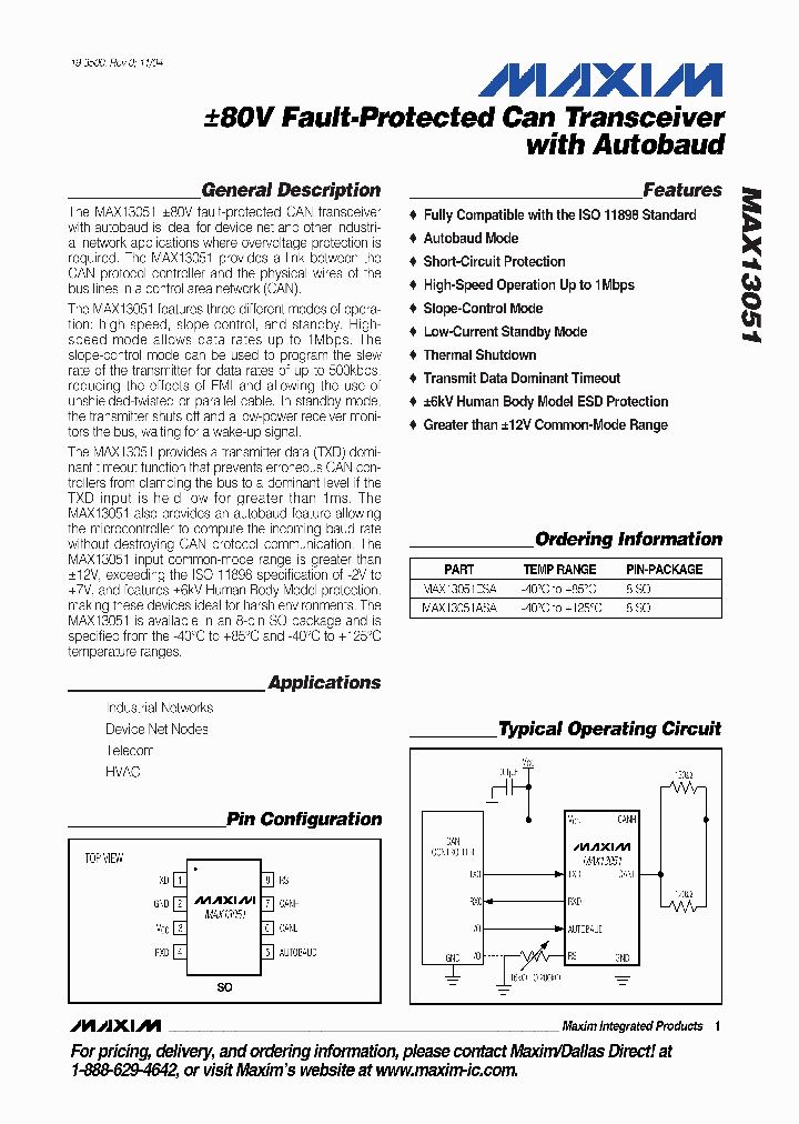 MAX13051_331227.PDF Datasheet