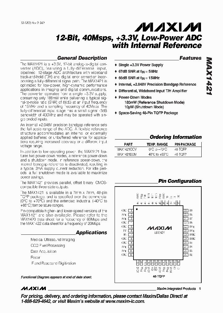 MAX1421_178064.PDF Datasheet
