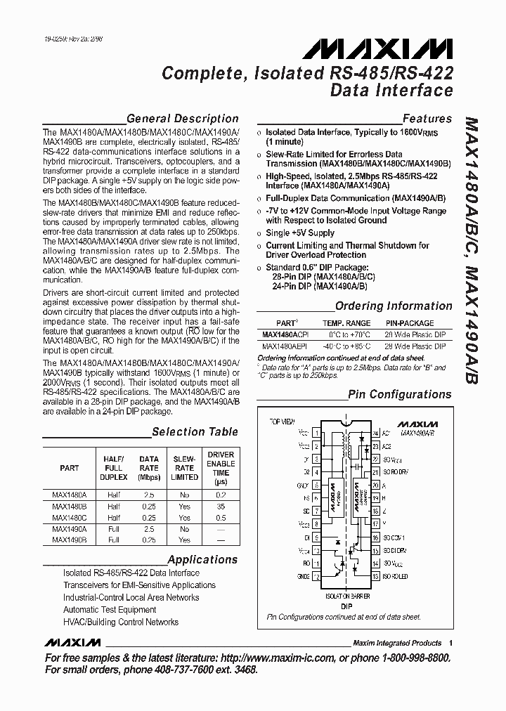 MAX1480_50340.PDF Datasheet