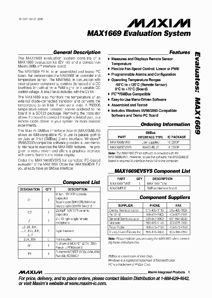 MAX1669EVSYS_316014.PDF Datasheet