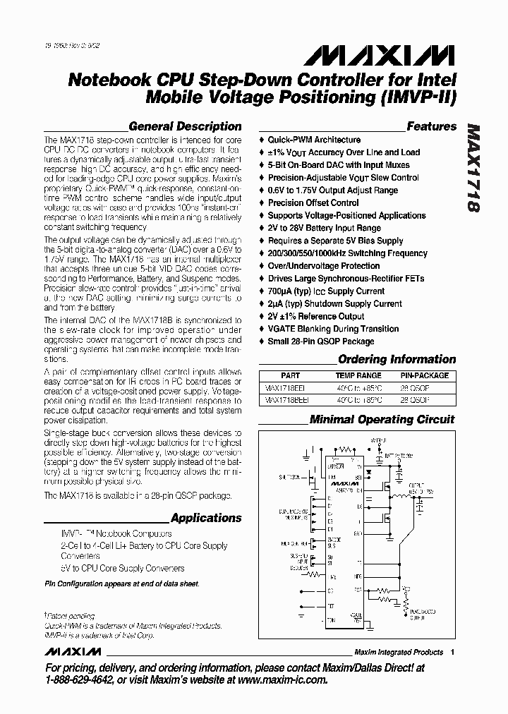 MAX1718_29567.PDF Datasheet
