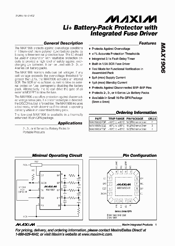 MAX1906_307617.PDF Datasheet