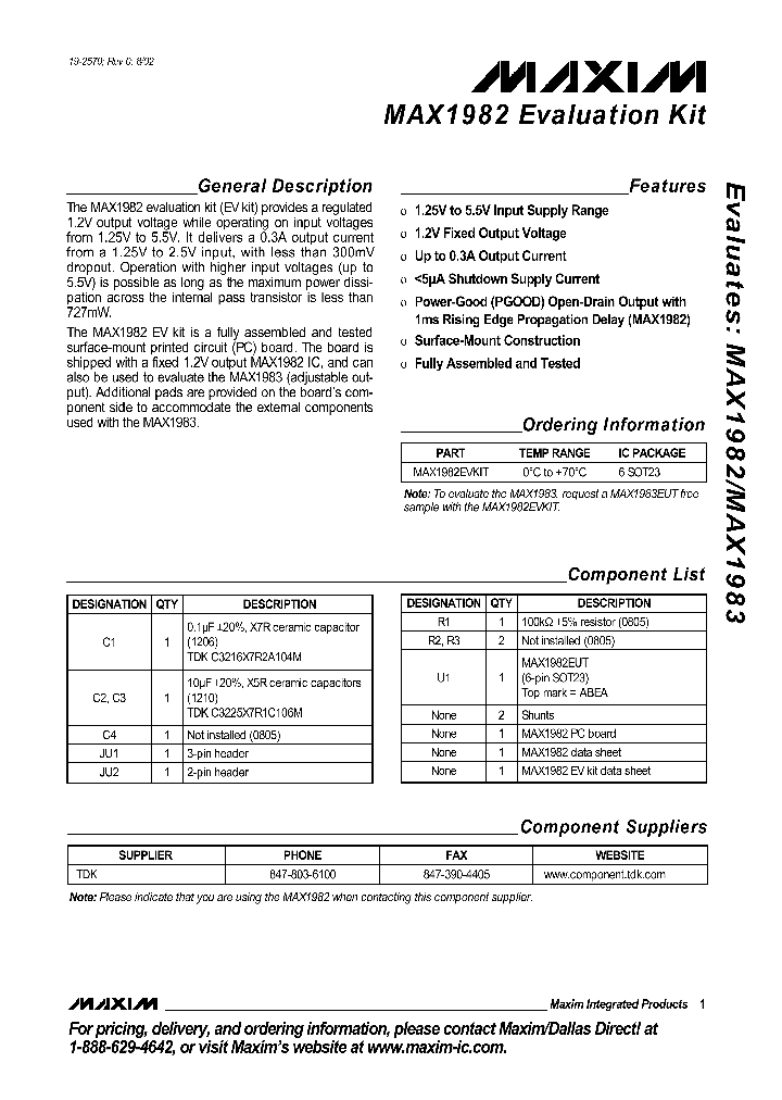 MAX1982EVKIT_345521.PDF Datasheet
