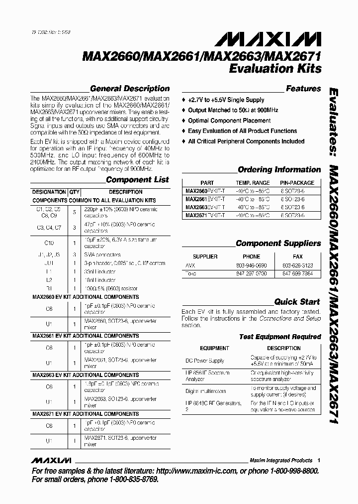 MAX2663EVKIT_344712.PDF Datasheet