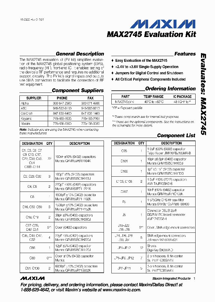 MAX2745EVKIT_181569.PDF Datasheet