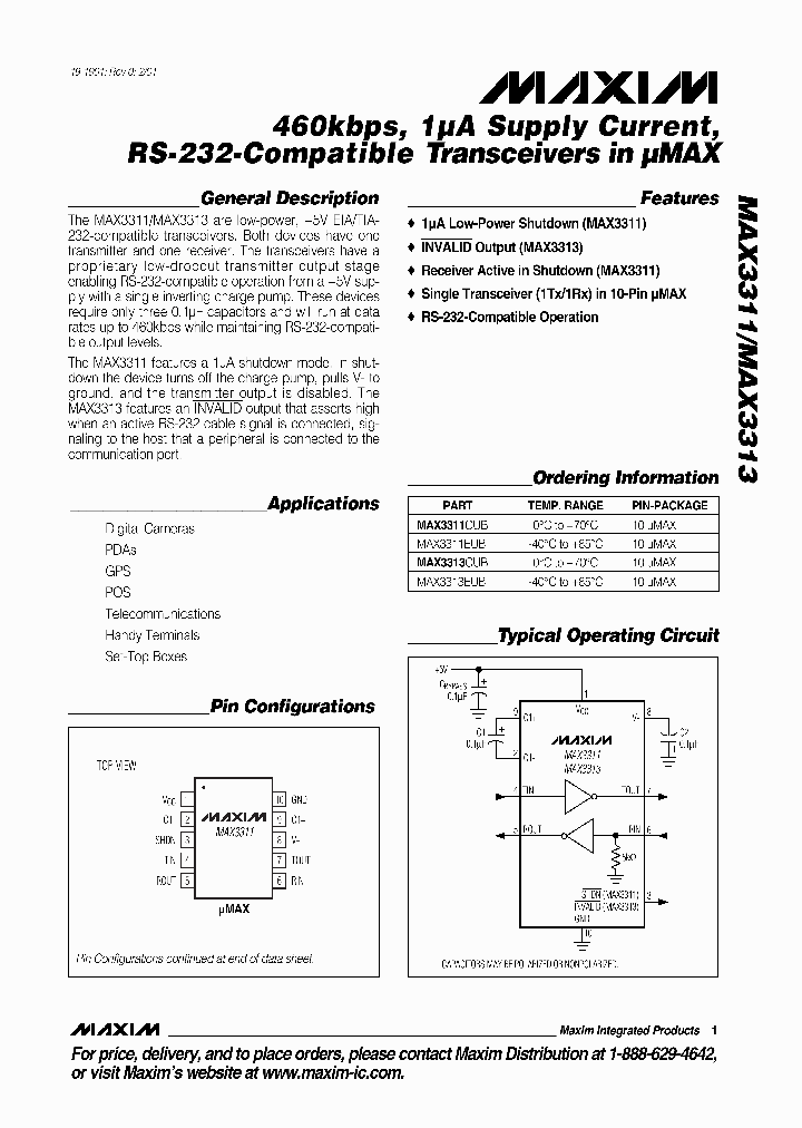 MAX3311_101220.PDF Datasheet