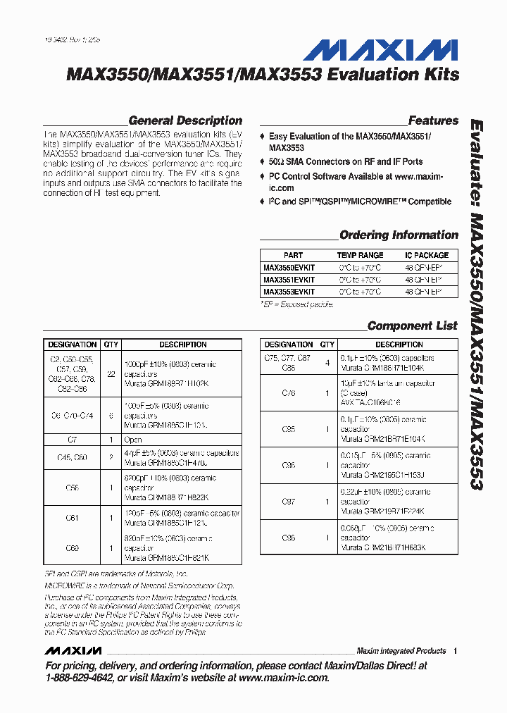 MAX3553EVKIT_373967.PDF Datasheet