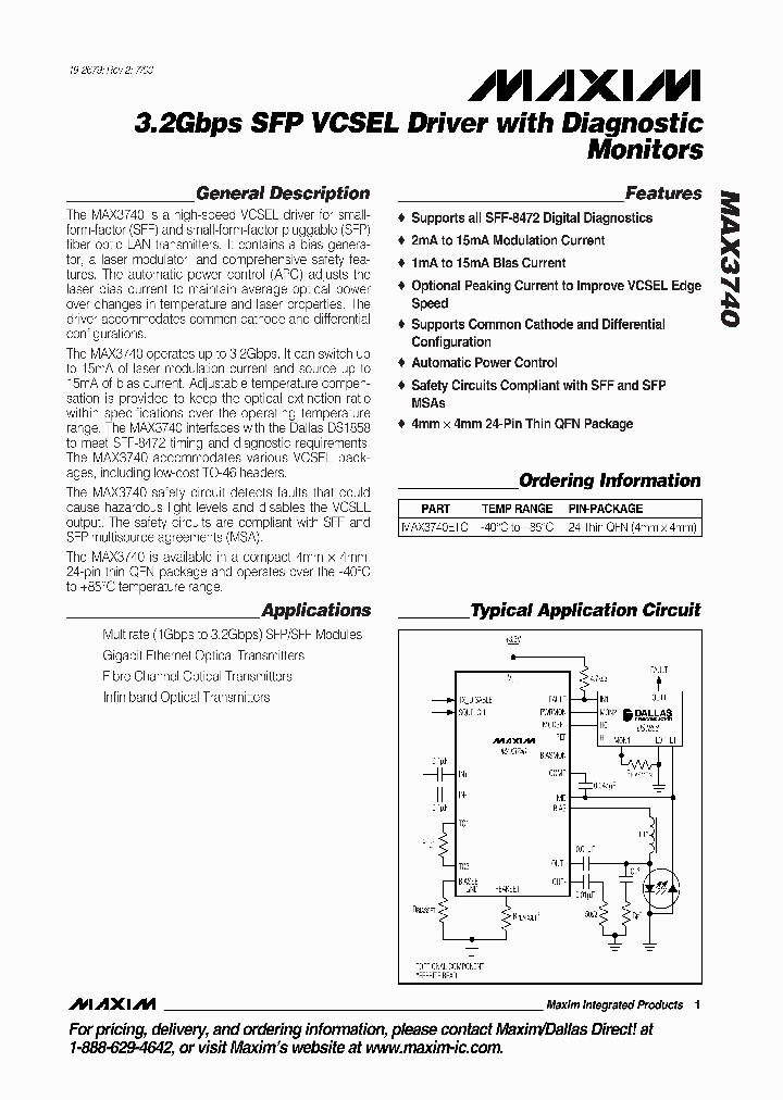 MAX3740ETG_378771.PDF Datasheet