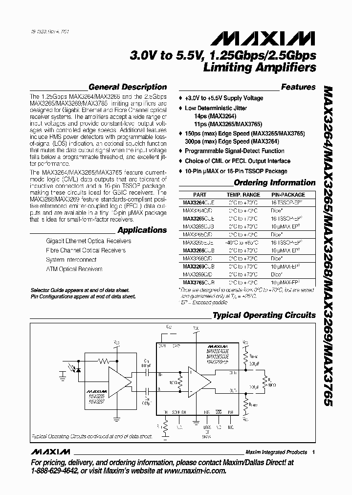 MAX3765_333219.PDF Datasheet