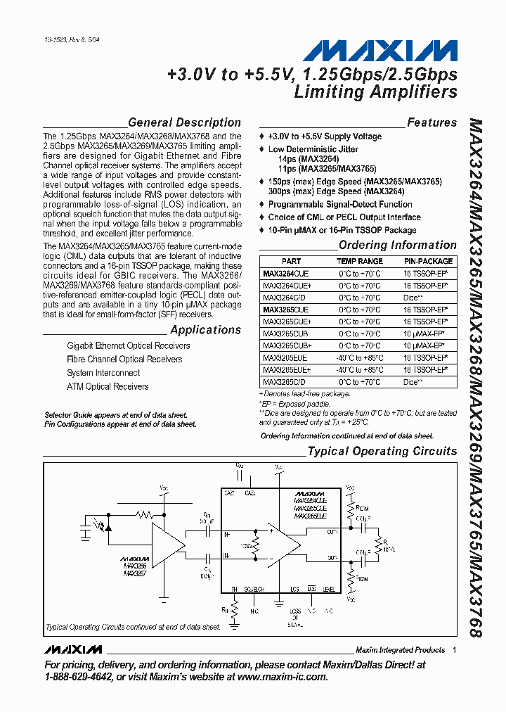 MAX3768CUB_325362.PDF Datasheet