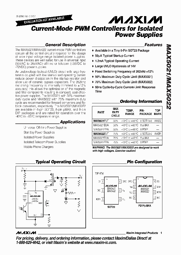MAX5021_2994.PDF Datasheet