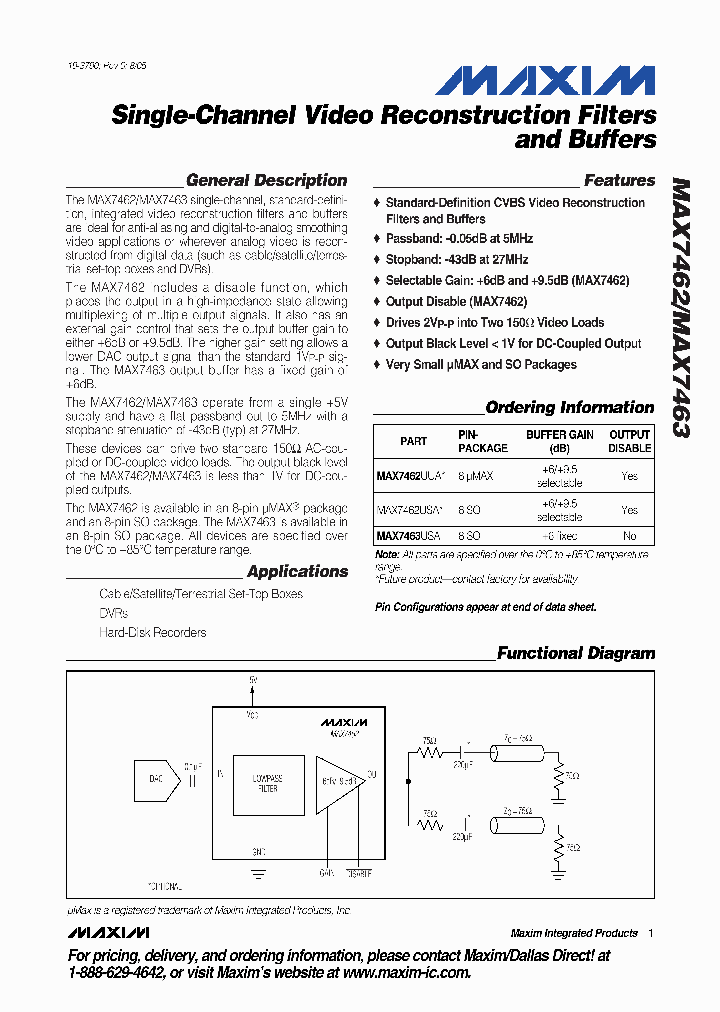 MAX7462_313683.PDF Datasheet