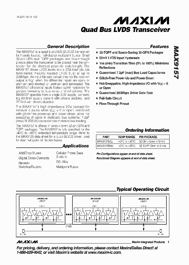 MAX9157_135839.PDF Datasheet