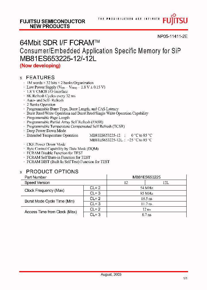 MB81ES653225-12L_322445.PDF Datasheet