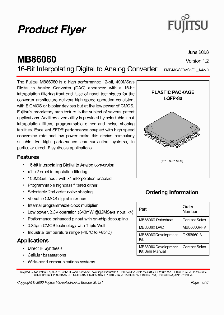MB86060_309372.PDF Datasheet