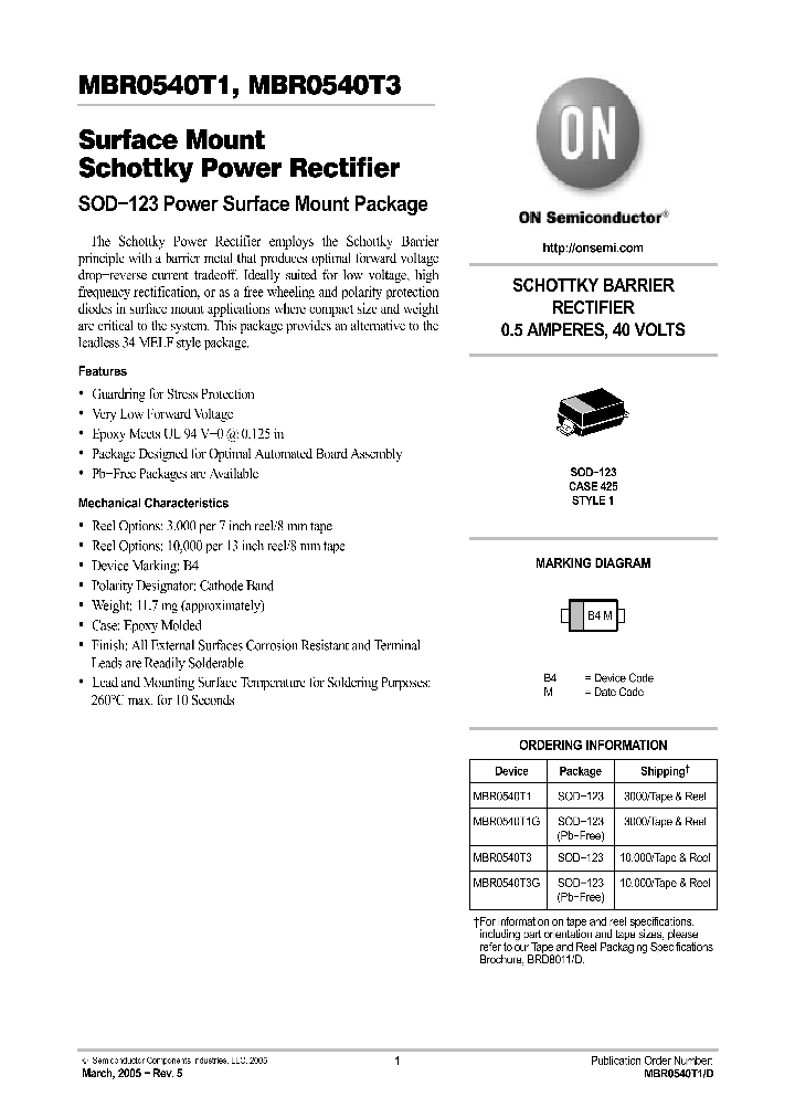 MBR0540T1_356726.PDF Datasheet