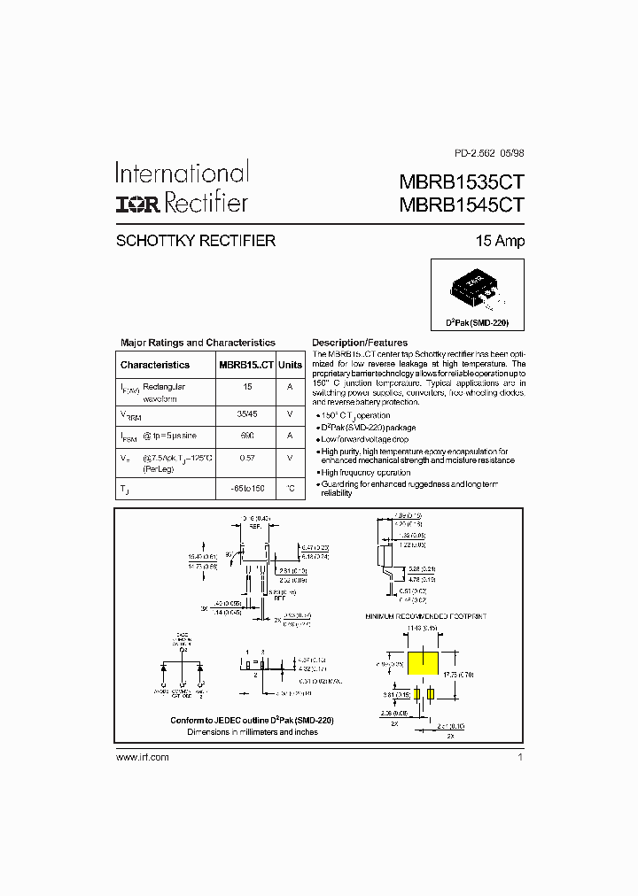MBRB1545CT_320809.PDF Datasheet