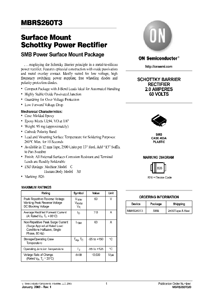 MBRS260T3_307119.PDF Datasheet