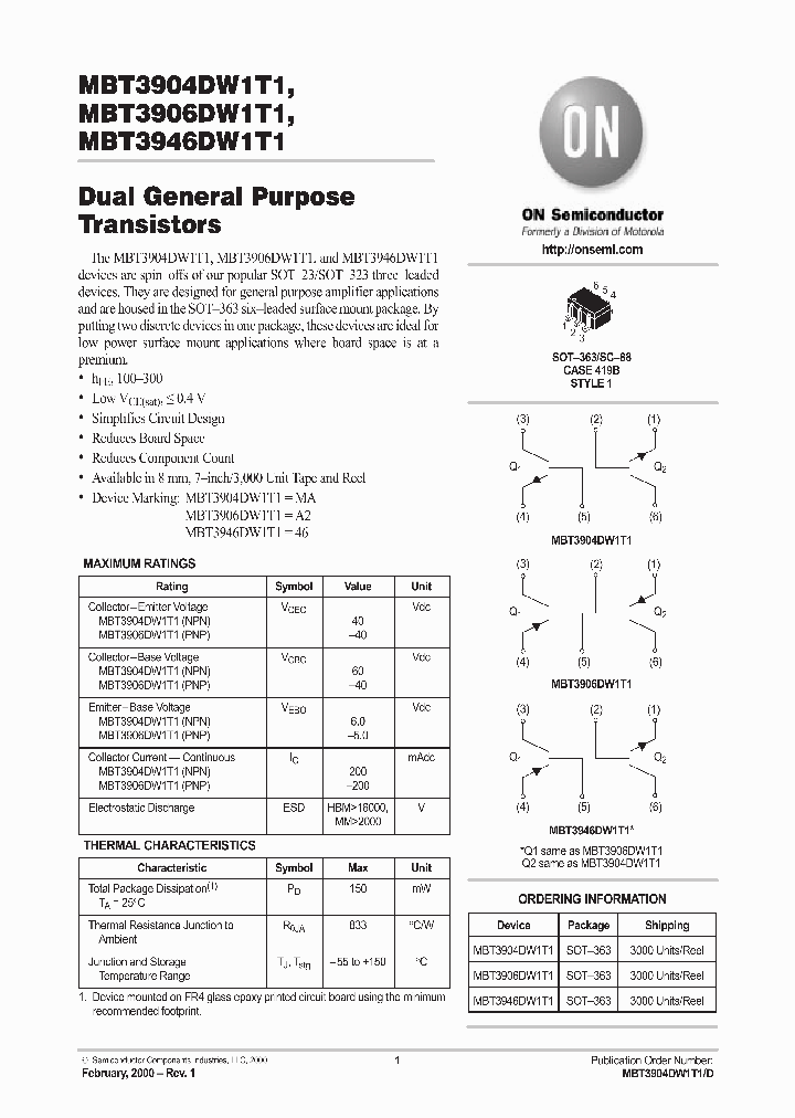 MBT3904DW1T1_198597.PDF Datasheet