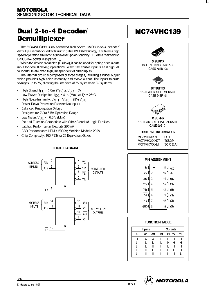 MC74VHC139_321373.PDF Datasheet