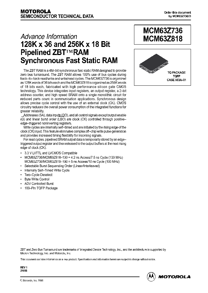 MCM63Z818TQ100R_382732.PDF Datasheet
