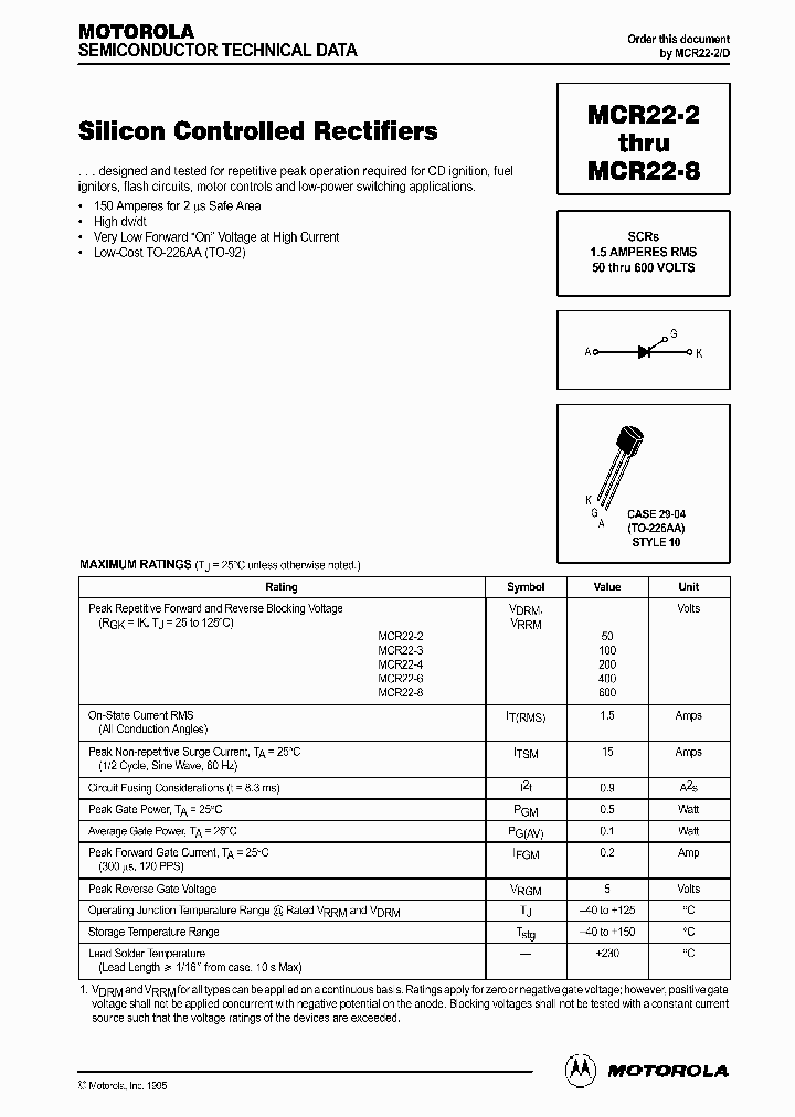 MCR22-6_335624.PDF Datasheet