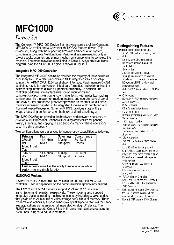 MFC1000_281100.PDF Datasheet