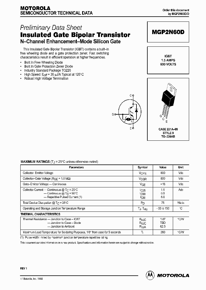 MGP2N60DD_335112.PDF Datasheet