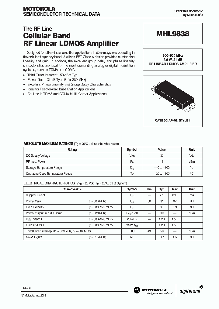 MHL9838_316390.PDF Datasheet