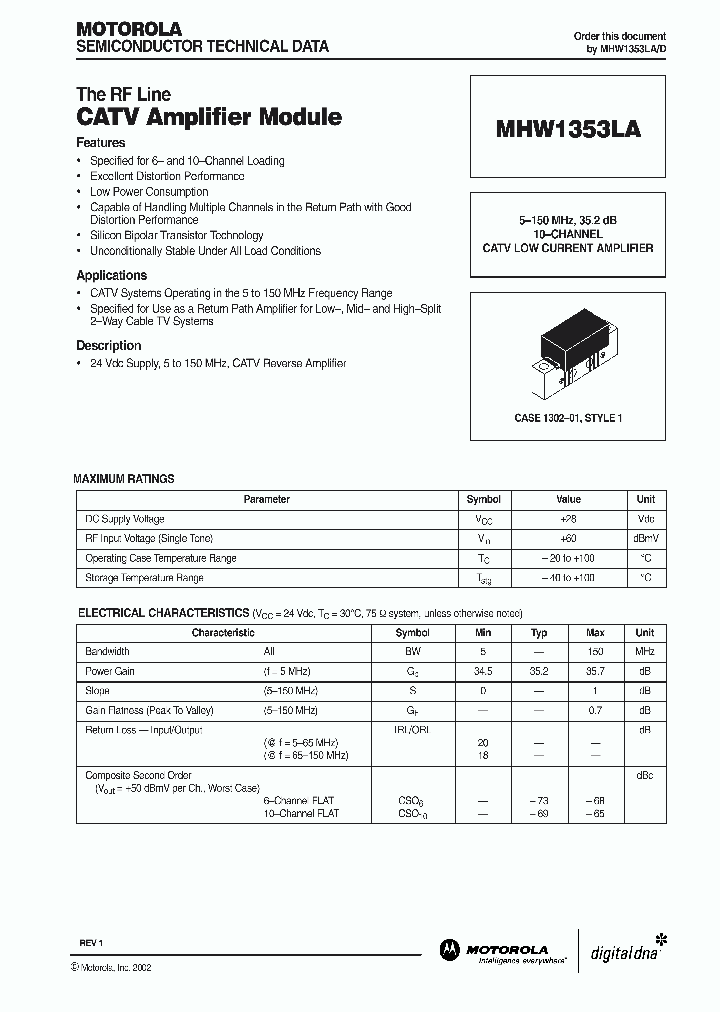 MHW1353LA_341569.PDF Datasheet