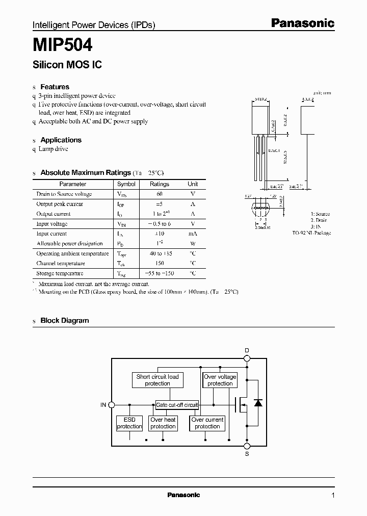 MIP504_322312.PDF Datasheet