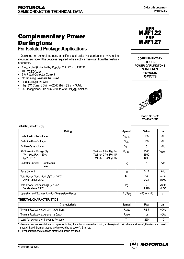 MJF122_254760.PDF Datasheet