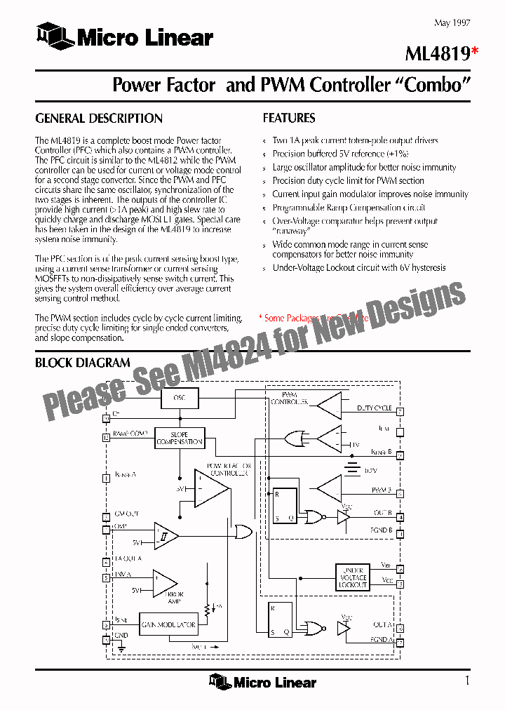 ML4819_243310.PDF Datasheet