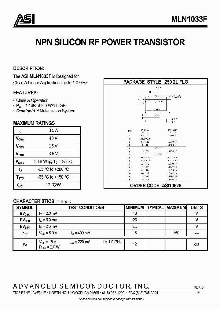 MLN1033F_360543.PDF Datasheet
