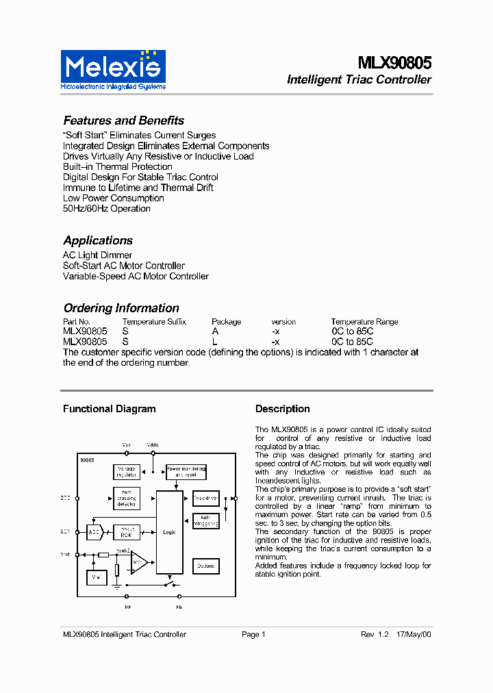 MLX90805SL-X_368337.PDF Datasheet