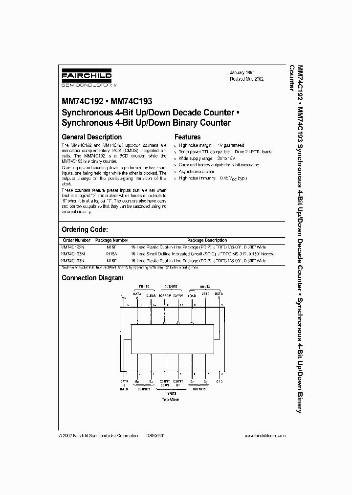 MM74C193_373582.PDF Datasheet