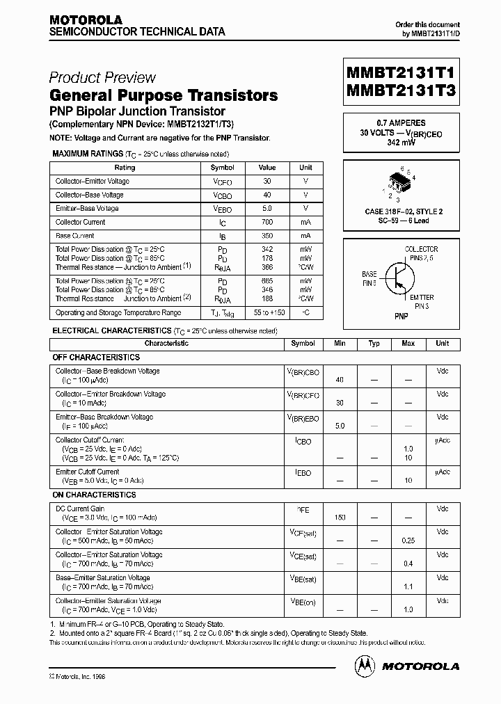 MMBT2131T3_344073.PDF Datasheet