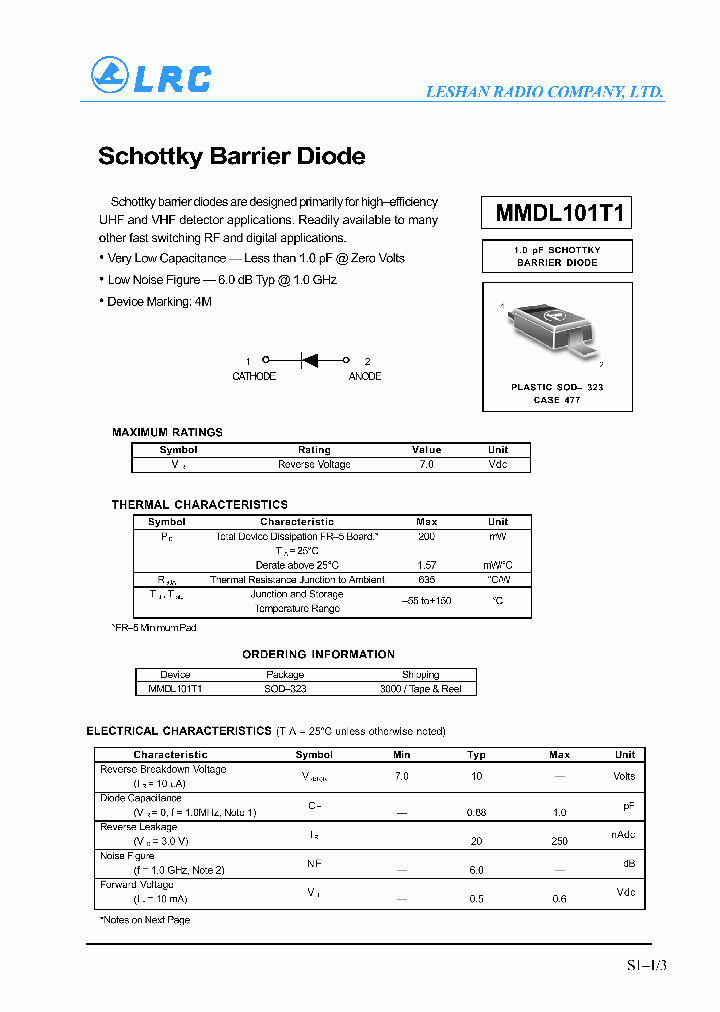 MMDL101T1_375592.PDF Datasheet