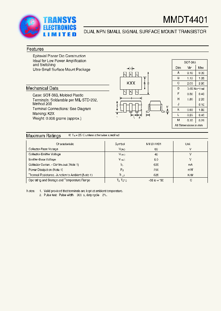 MMDT4401_347676.PDF Datasheet