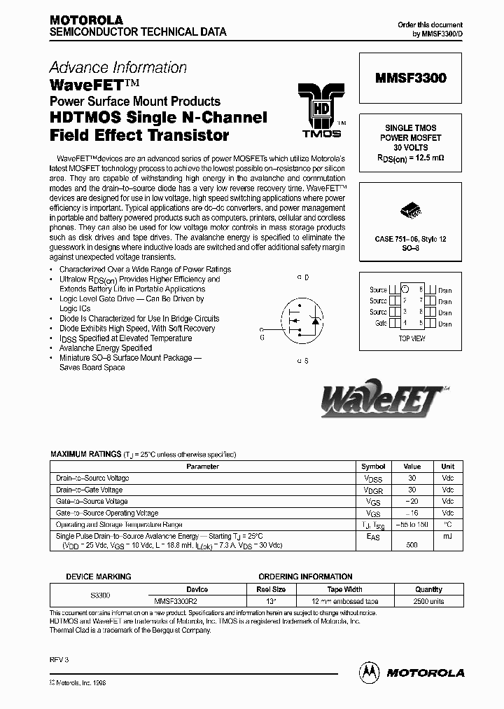 MMSF3300_195098.PDF Datasheet