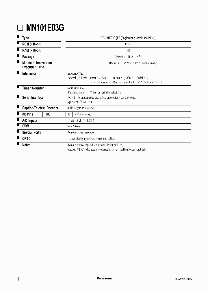 MN101E03G_372695.PDF Datasheet