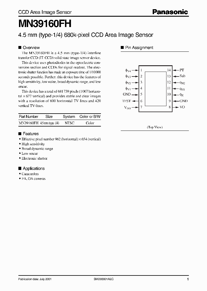 MN39160FH_341274.PDF Datasheet