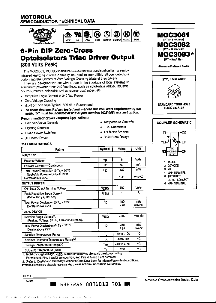 MOC3082_295121.PDF Datasheet