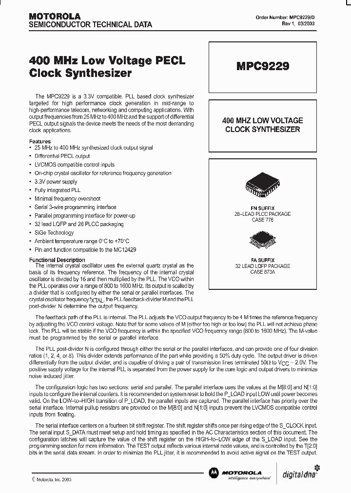 MPC9229_353814.PDF Datasheet