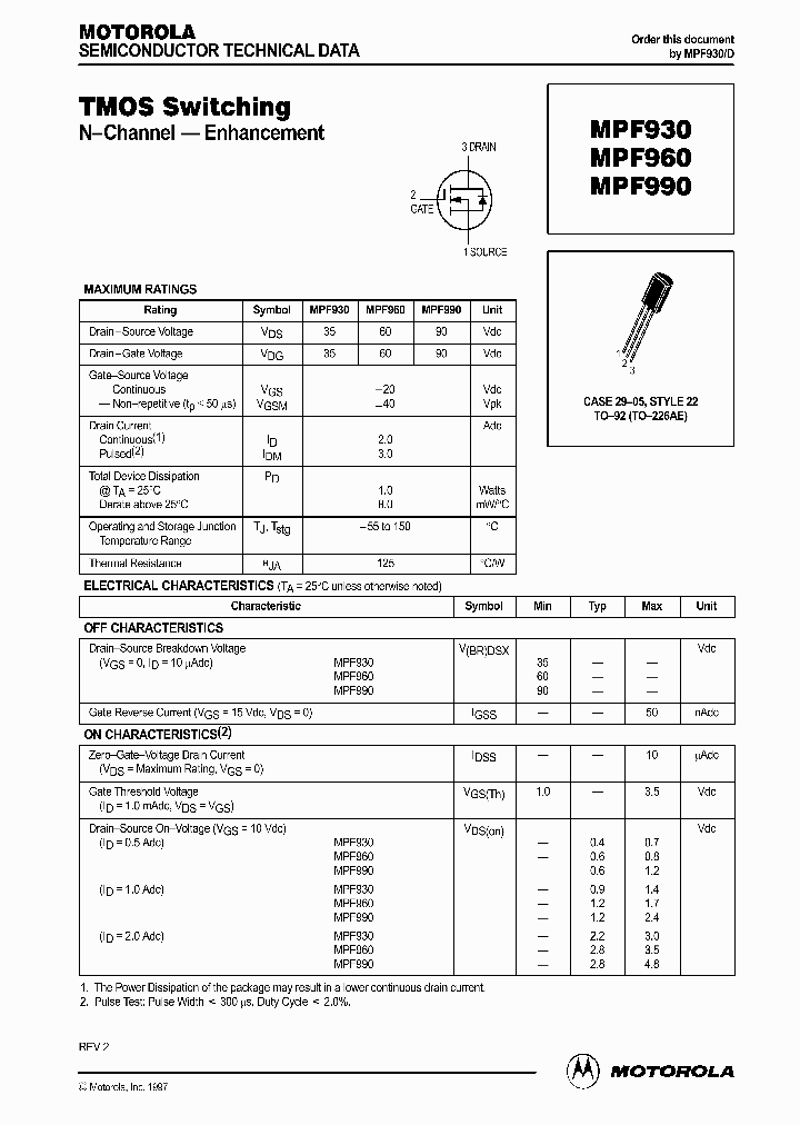 MPF930_146166.PDF Datasheet