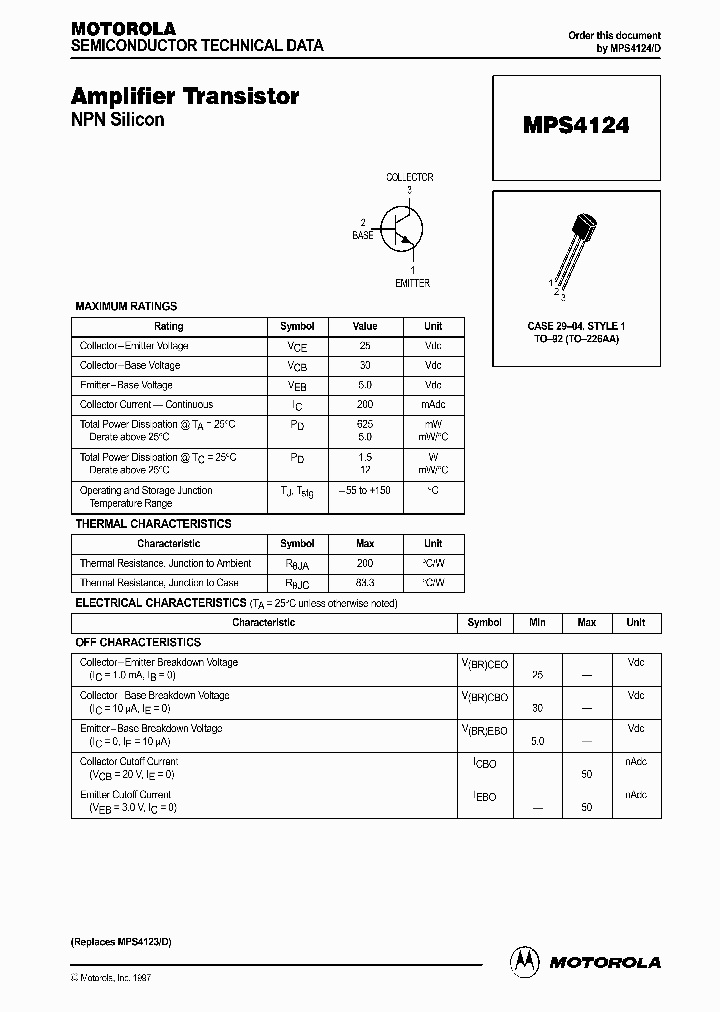 MPS4124D_336825.PDF Datasheet