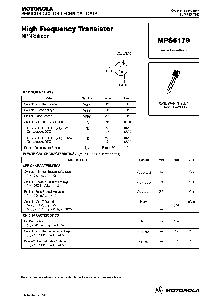 MPS5179D_359742.PDF Datasheet