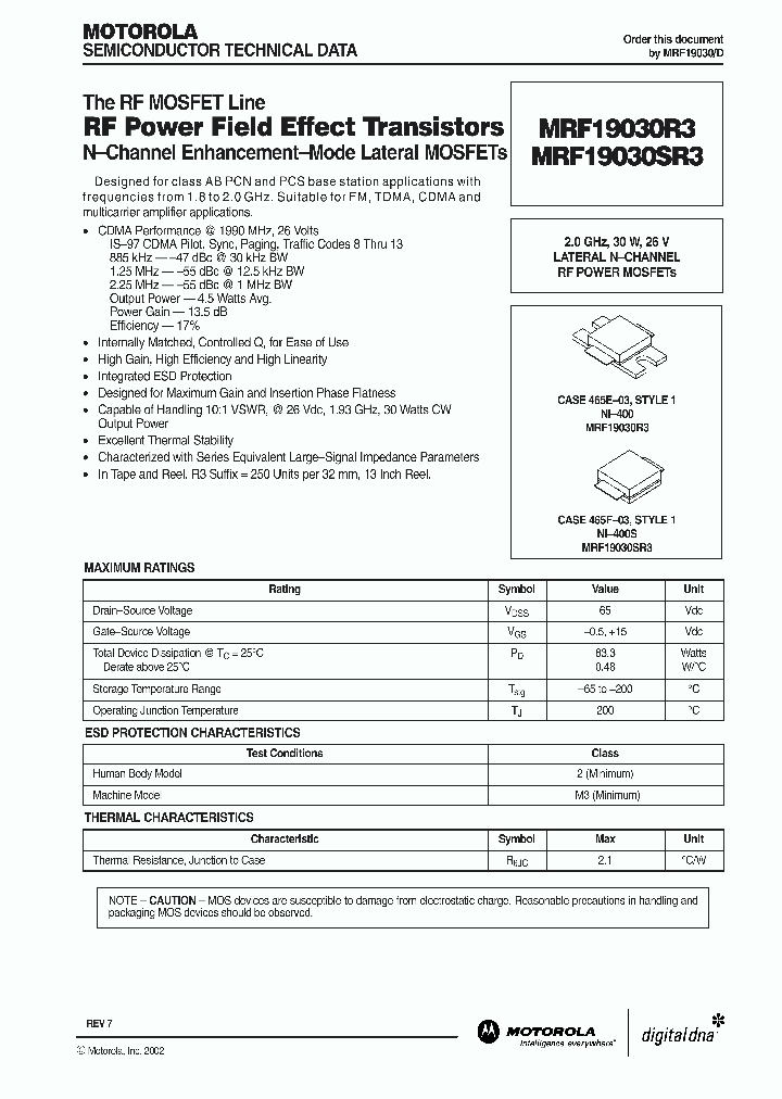 MRF19030_162043.PDF Datasheet